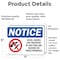 Signmission Guns Knives Weapons Banned On These Premises OSHA Notice Sign, Vinyl Decal, 7in W x 5in L, 2PK OS-2PACK-NS-D-57-L-15758 - alternate 5